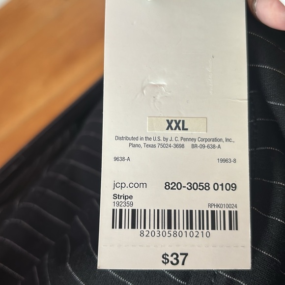 Black Striped Pencil Slit Skirt - Picture 8 of 13